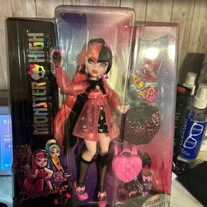 Monster High Draculaura Doll with Pink and Black Ensemble